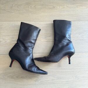 Christian Louboutin Black Ankle Boots